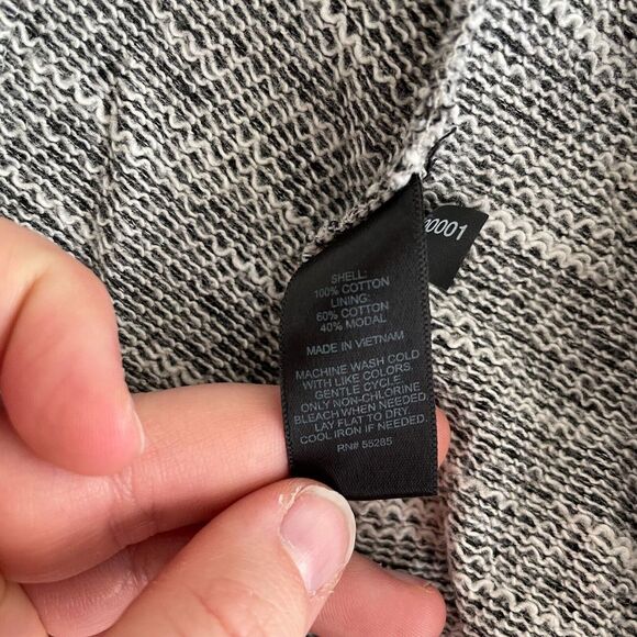 Express Sweater Womens Extra Small Heather Grey Cropped Full Zip Mock Neck* - Picture 10 of 13